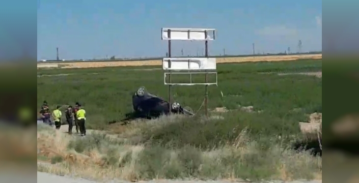 Konya'da kontrolden çıkan otomobil takla attı: 1 yaralı
