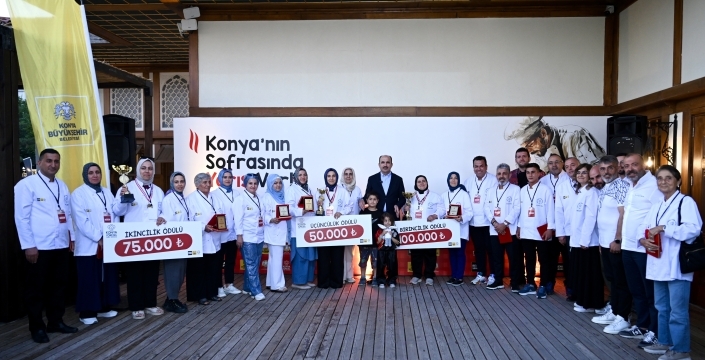 Konya'nın en lezzetli sofraları yarıştı! Yöresel yemek yarışmasında şampiyon belli oldu