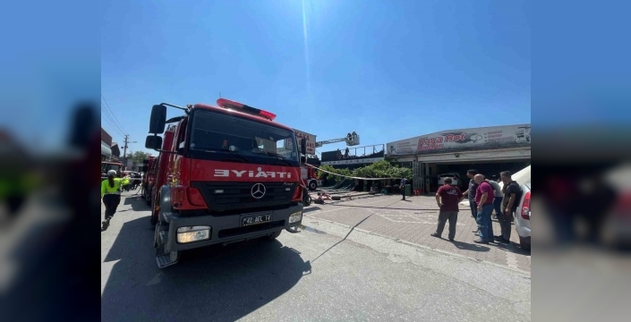 Konya sanayi sitesinde alevler yükseldi: Panik dolu anlar!