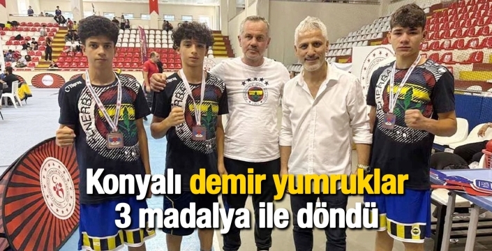 Konyalı boksörlerden büyük gurur: Türkiye Şampiyonası'nda 3 madalya ile döndüler