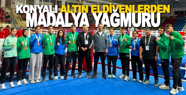 Konyalı kick boksçular Bolu'da fırtına gibi esti