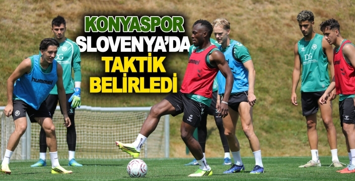 Konyaspor lige Slovenya’da ısınıyor: Takım kampın dördüncü gününde taktik çalıştı