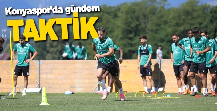 Konyaspor Slovenya'da güç topluyor: Futbolcular taktik çalıştı