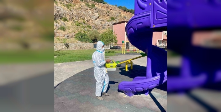 Körfez'de çocuk parkları için hijyen seferberliği