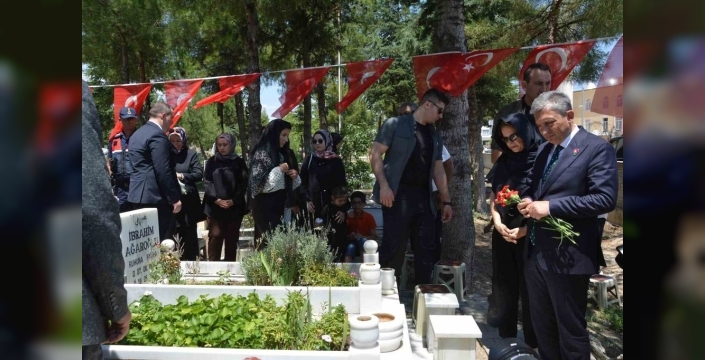 Korkuteli'nde 15 Temmuz şehidi Yasin Naci Ağaroğlu anıldı