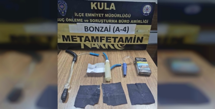 Kula'da uyuşturucu şoku: 604 doz 'bonzai' ve metamfetamin ele geçirildi, 1 kişi hapiste
