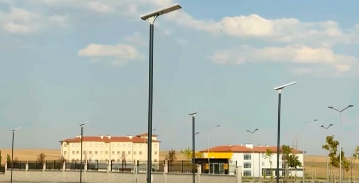 Kulu’da güneş enerjili aydınlatma tamamlandı
