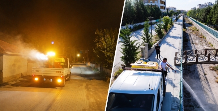 Kulu’da haşerelere karşı mücadele arttı