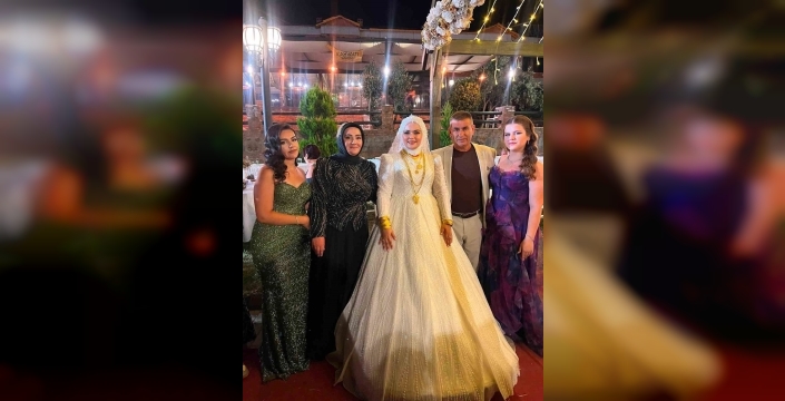 Mahalle muhtarının kızı dünyaevine girdi, davetliler akın etti
