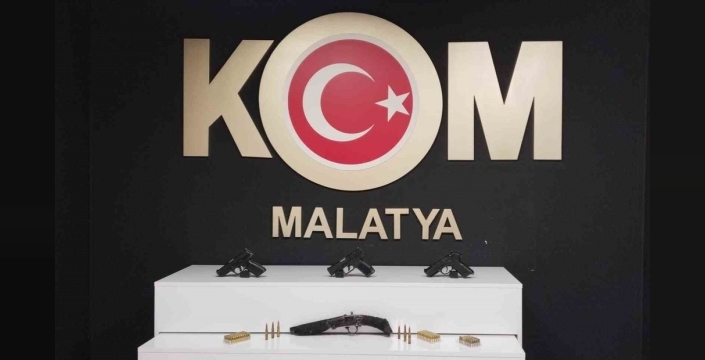 Malatya KOM'dan nefes kesen operasyon: 7 ruhsatsız silah ele geçirildi, 7 kişi sorguda!