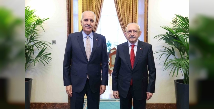 Meclis Başkanı Kurtulmuş, Kılıçdaroğlu ile bir araya geldi