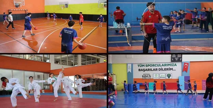 Meram'da Yaz Spor Okulları Coşkuyla Başladı: Binlerce Çocuk Sahalara Akın Etti