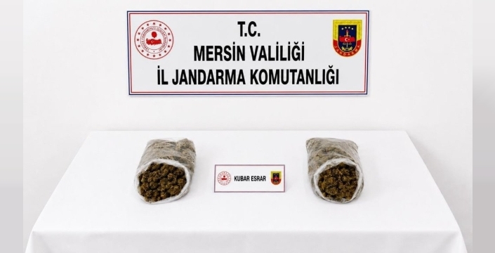 Mersin'de jandarmadan uyuşturucu operasyonu: 5 kilo esrar ele geçirildi