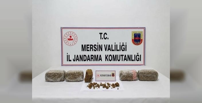 Mersin'de uyuşturucu operasyonu: 6 kilo kubar esrar ele geçirildi