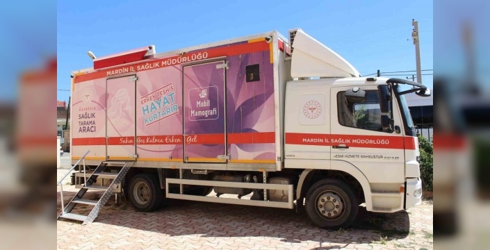 Midyat'ta gezici mobil mamografi aracıyla kanser taraması hizmeti