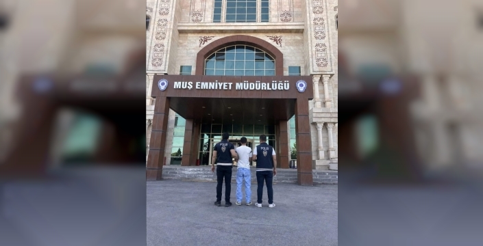 Muş’ta hapis cezası bulunan hükümlü, polisten kaçamadı