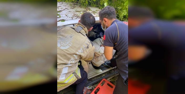Muş'ta kamyonet devrildi, iki kişi yaralandı