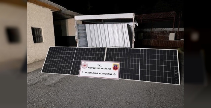 Nevşehir'de 600 bin liralık güneş panelleri çalan 3 kişi tutuklandı