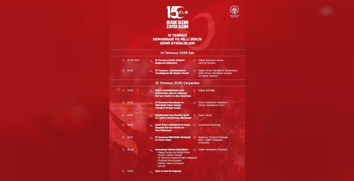 Niğde'de 15 Temmuz ruhu canlanıyor: İşte o büyük anma programı