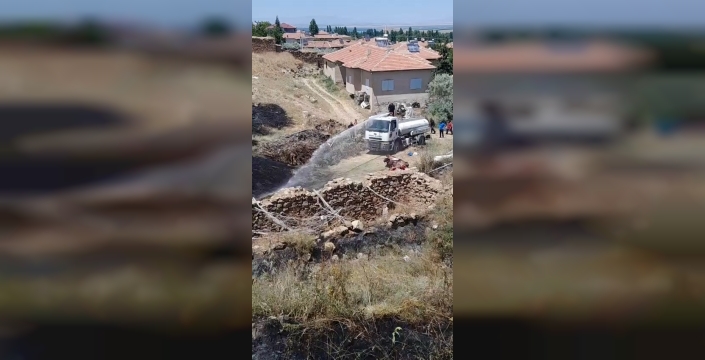 Niğde'de yürekleri ağza getiren yangın: Ev sahibi kahraman ilan edildi