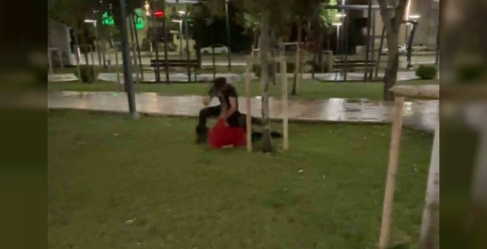 Parkta dehşet: Alkollü gençler arasındaki kavga yumruklu saldırıyla son buldu, o anlar kamerada!