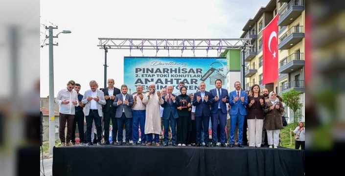Pınarhisar'da TOKİ sevinci: Umut dolu yuvalar sahiplerini buldu