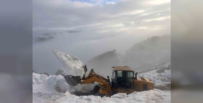 Rize yaylalarında temmuz ayı karla mücadele devam ediyor