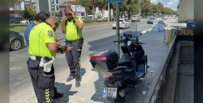 Samsun'da motosiklet kazası: 2 kişi yaralandı