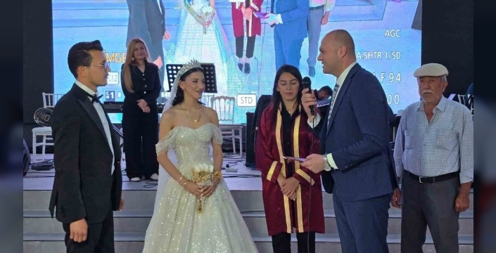 Şehit kızı Ayşegül, mutluluğa 'evet' dedi