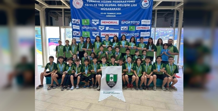 Şehitkamilli genç yüzücüler Giresun'da fırtına gibi esti: 2 şampiyonluk, 9 ikincilik!