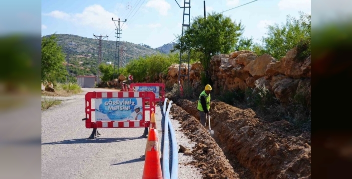 Silifke'de 30 yıllık su deposu yenilendi, yeni hat tamamlandı