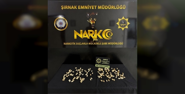 Şırnak'ta İranlı iki kişi, midesinde 939 gram metamfetaminle yakalandı
