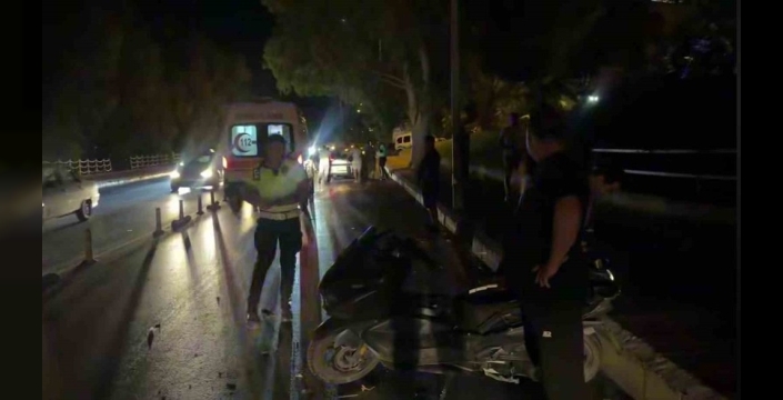 Söke'de yürekler ağızlara geldi: Motosiklet sürücüsü yaşam mücadelesi veriyor