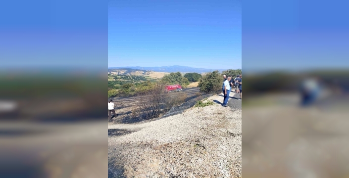 Susurluk'ta alevler kontrol altına alındı: Yangının nedeni araştırılıyor