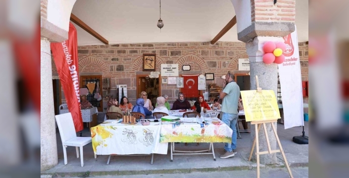 Tarihi Kurşunlu Han'da kaligrafi sanatı yeniden canlandı: Sanatseverler akın etti