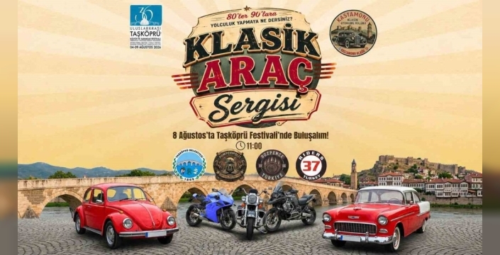 Taşköprü'de klasik araç sergisi festivale renk katacak
