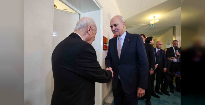 TBMM Başkanı Kurtulmuş, Bahçeli ile terörle mücadelede yeni yasal düzenlemeleri masaya yatırdı