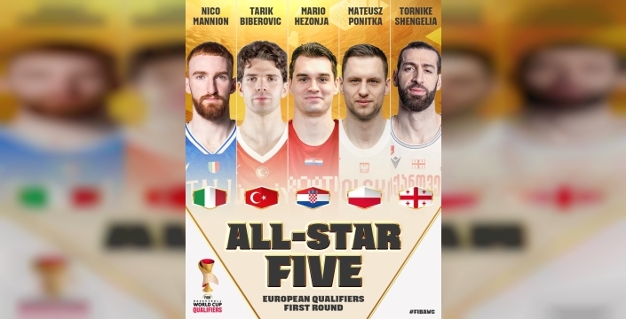 Türk basketbolunun parlayan yıldızı Tarık Biberovic, FIBA Dünya Kupası elemelerinde ilk 5'e girdi!