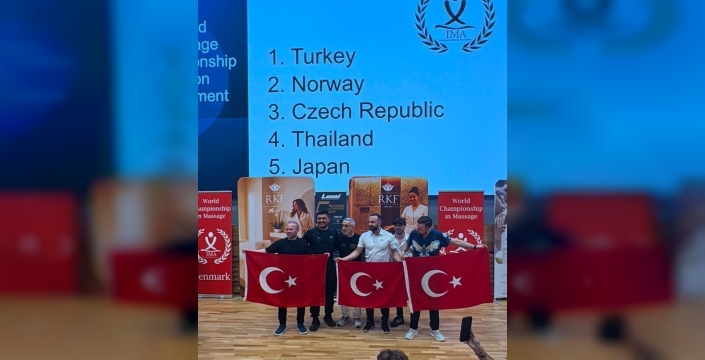 Türkiye, dünya masaj şampiyonasında tarihi bir zafer kazandı