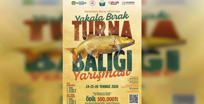 Ulusal Fırat Turna Balığı yarışması, Malatya'da heyecanla başlıyor