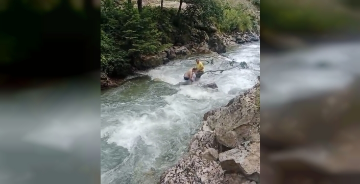 Uzungöl'de dram: Dereye düşen turist hayatını kaybetti, arkadaşı mucize eseri kurtuldu