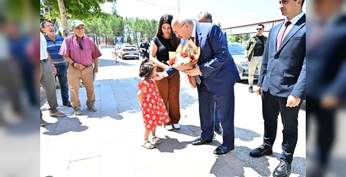 Vali Köşger, Beyağaç'ta kamu yatırımlarını yerinde inceledi