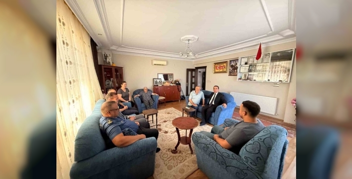 Yeni kaymakam Ercan Öter, ilk ziyaretini şehit ailesine gerçekleştirdi